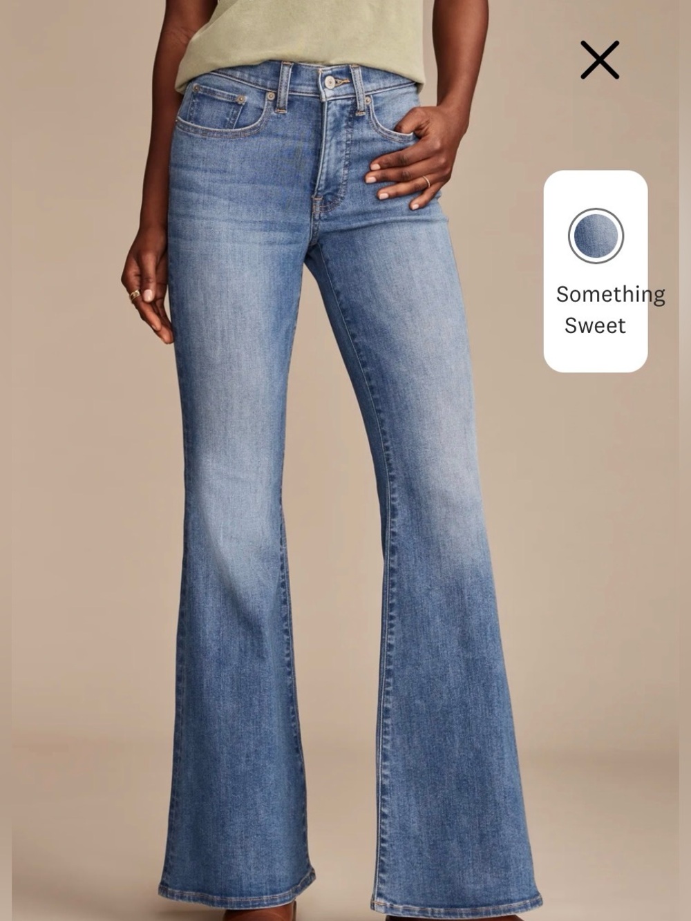 Lucky Brand high-rise Stevie bell flare jeans